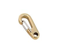 Carabiners D Shape Clips Spring Snap Hook Multifunctional Outdoor Tools For Family Carabiner Clips Curtain Clasp Pure Brass Chain Wallet Bag For Fishing Hiking