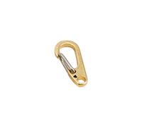 Carabiners D Shape Clips Spring Snap Hook Multifunctional Outdoor Tools For Family Carabiner Clips Curtain Clasp Pure Brass Chain Wallet Bag For Fishing Hiking