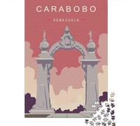 Carabobo Travel Puzzle 1000 Pieces, Vintage Architecture Destination, Interlocking Paper Pieces for Puzzle Lovers, Decorative Artwork, 70x50cm/1000pcs
