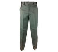 Carabou Expand-A-Band Cavalry Twill Thick Warm Trousers Smart Casual Inside Leg: 31"- Regular, Trouser Size: 46", Main Colour: Olive