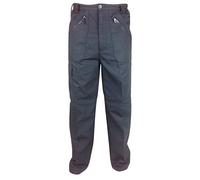 Carabou Mens Combat Action Trousers Size: 30-48 Multipocket Trousers with Zip Pockets Side Cargo Pocket and Elastic Sides Elasticated Self Adjust Waist Work Walking Black Navy Brown Stone Khaki