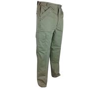 Carabou Mens Combat Action Trousers Size: 30-48 Multipocket Trousers with Zip Pockets Side Cargo Pocket and Elastic Sides Elasticated Self Adjust Waist Work Walking Black Navy Brown Stone Khaki