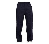 Carabou Mens Elasticated Waist Rugby Trousers Pants W32-W60 in 29" Leg (40, Navy)