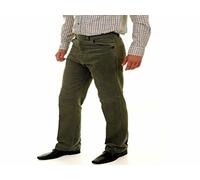 Carabou Mens Moleskin Hunting/Walking/Fishing Country Trousers Moleskin 100% Cotton for Soft Feel and Comfort Hardwearing Warm in The Winter, Cool in The Summer Windproof (34 31, Olive)