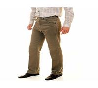 Carabou Mens Moleskin Hunting/Walking/Fishing Country Trousers Moleskin 100% Cotton for Soft Feel and Comfort Hardwearing Warm in The Winter, Cool in The Summer Windproof (42 31, Lovat)