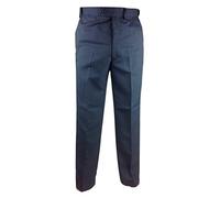 Carabou Mens Plain Front Self Adjusting Waist Travel Trousers Waist 32 - 48 Leg 27 29 31 Comfort Expand a Band Travel Pant Bottom Formal Casual Navy Grey Sage Sky Beige Brown Light Slacks