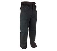 Carabou Mens Thermal Lined Multi Pocket Action Cargo Trousers - Black- 34 Regular