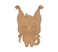 Caracal Wild Cat Pre Marked Design 2 - Premium MDF & Plywood Embellishments Laser Cut Craft Shapes for Scrapbooking, Card Making, DIY Decor, Weddings & Personalized Projects