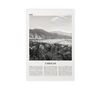 Caracas Black And White View, Caracas , Caracas Poster, Caracas Photo, Caracas Decor, Venezuela, Santiago De León Canvas Poster Bedroom Decor Landscape Office Room Decor Gift 20x30inch(50x75cm)