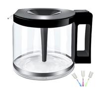 Carafe Compatible With moccamaster KBG Brewers (89830), Compatible With moccamaster Carafe Replacement, 10-Cup/1.25L/40oz, Coffee Pot With Metal Ring, Includes Random Cleaning Brush.