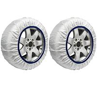 Carall 2 Pieces Car Snow Socks, EN 16662-1 Approved , Textile Snow Chains (M)