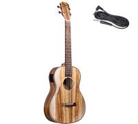 Caramel 26inch CT103 Zebrawood High Gloss Tenor Electric Ukulele With Classical Ukulele Saddle