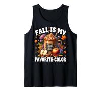 Caramel Apple Coffee Mug Graphic Fall is My Favorite Color Tank Top