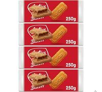 Caramel Biscuits Bundle with Lotus Biscoff Caramelised Biscuits 250g (4 Pack)