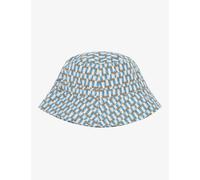 Caramel Blue Geo Print Kids Cedrus Stripe Cotton Bucket Hat S