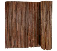 Caramel Brown Bamboo Fencing RollsDecorative Outdoor Fence Panel for Patio Backyard & Garden (1m x 1m) EcoFriendly Durable Privacy Solution