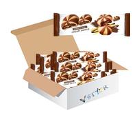 Caramel Chocolate Rounds & Choco Cream Swirls - Assorted Rich Choco Treats with Smooth, Creamy Centres - Perfect for Gifting or Sharing - MVit (15 x Pack, Choclate Cream)