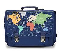 CARAMEL & CIE Briefcase CARTABLE 38 CM MAPPEMONDE in Blue One size
