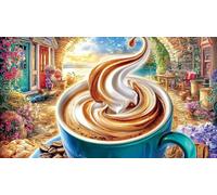 Caramel color is warm 1000 Pieces Recycled Paper Jigsaw - Family Activity & Fun Present Great Gift Idea for Adults 38x52/1000pcs