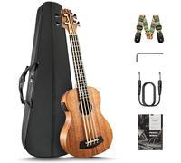 Caramel CUB402 All Solid Mahogany Acoustic & Electric Ukulele Bass UBass