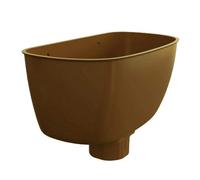 Caramel Downpipe Hopper Head Universal Connector, Freeflow Rain Water Systems