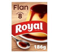 Caramel Flan Dessert Mix 186g Royal - Traditional Spanish Custard with Caramel Sauce, Easy to Prepare, Pack of 5