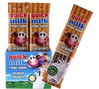 Caramel Flavour Quick Milk Magic Sippers - Total 30 Straws