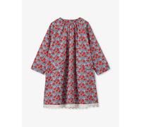 Caramel Girls Blue/red Kids Malika Pocket-embroidered Cotton Mini Dress 3-12 Years 8