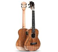 Caramel Glossy All Solid Acacia 26" Tenor Acoustic Electric Ukulele
