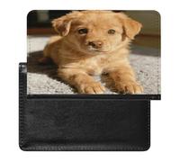 Caramel Mini Pudding Passport Holder for Women Men Slim Travel Wallet Travel Document Organizer ID Card Protector Case Holders PU Leather Passport Cover Credit Card Holder