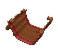 Caramel Ogee Gutter Union Joint, Freeflow 135mm Rain Water Systems