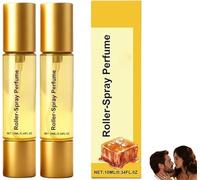 Caramel-Roller-Spray Perfume - Long-Lasting Fragrance with Warm Caramel Notes, Roll-On Spray Design, Enhance Atmosphere and Release Happiness, for Women & Men (2 Pcs)