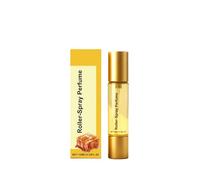 Caramel Rollerball Fragrance Spray, a 2-in-1 portable perfume containing vanilla and jasmine scents, offers long-lasting fragrance for all-day wear, perfect for travel, offices, and dates.