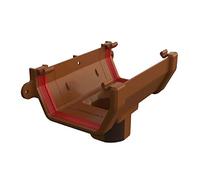 Caramel Square Gutter Running Outlet, Freeflow 114mm Rain Water Systems