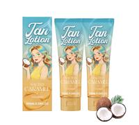 Caramel Tanning Cream, Gentle Tan Body Care, Does Not Grease, Caramel Aroma, Bronze Complexion, Light Texture for a Smooth Soft Tanning Effect, 100 ml (Watermelon) (Coconut)