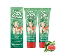 Caramel Tanning Cream, Gentle Tan Body Care, Does Not Grease, Caramel Aroma, Bronze Complexion, Light Texture for a Smooth Soft Tanning Effect, 100 ml (Watermelon) (Watermelon)