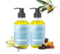 Caramel Vanilla Body Oil, Vanilla Body Oil, Women's Vanilla Scented Body Oil, Natural Scented Body Oil, Suitable for All Skin Types, Suitable for Daily Moisturizing Use