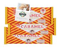 Caramel Wafer Bundle with Tunnock's Milk Chocolate Caramel Wafer 3 Pack (8 per pack) 240g + Brightdale Kitchen Booklet