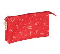 CARAMELOS MERRY XMAS Pencil Case for Children, Ideal for School-Age Children, Comfortable and Versatile, Quality and Resilience, 22 x 3 x 12 cm