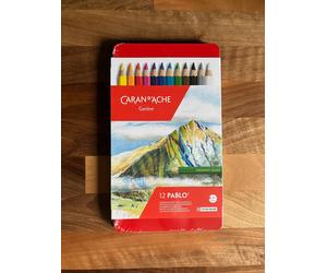 Caran d’Ache Geneve Pablo Coloured Pencil Set of 12 Assorted Colours New Sealed