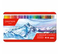 Caran Dache Metal tin with 84 assorted colours