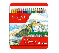 Caran d’Ache Pablo Permanent Colour Pencils Tin of 18 Assorted Coloured Pencil