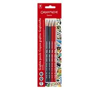 Caran d'Ache 341-704 - Pack of 4 Graphite Pencils