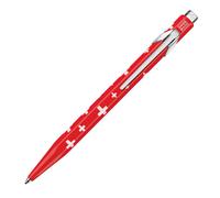 Caran d'Ache 849.253 Metal Ballpoint Pen 849 Typical Switzerland! Swiss Flag, Pack of 1