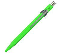 Caran Dache Ballpoint Pen, Fluorescent, green, with Goliath blue medium cartridge
