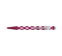 CARAN D'ACHE 849 Mosaic Ballpoint Pen Garnet Red Aluminium Hexagonal Special Edition Swiss Made