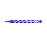 CARAN D'ACHE 849 Mosaic Ballpoint Pen Royal Blue Aluminium Hexagonal Special Edition Swiss Made