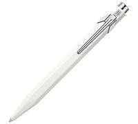 Caran d'Ache 849 Popline 0846.509 Ballpoint Pen with Case Lacquered White M Writing Colour Blue Length 12.5 cm