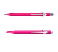 Caran d'Ache 849 Set: Ballpoint Pen & Mechanical Pencil, Pink Fluo