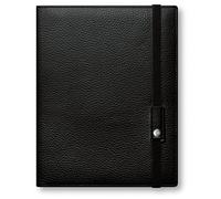 Caran d'Ache A5 Leman Leather Writing Pad - Black